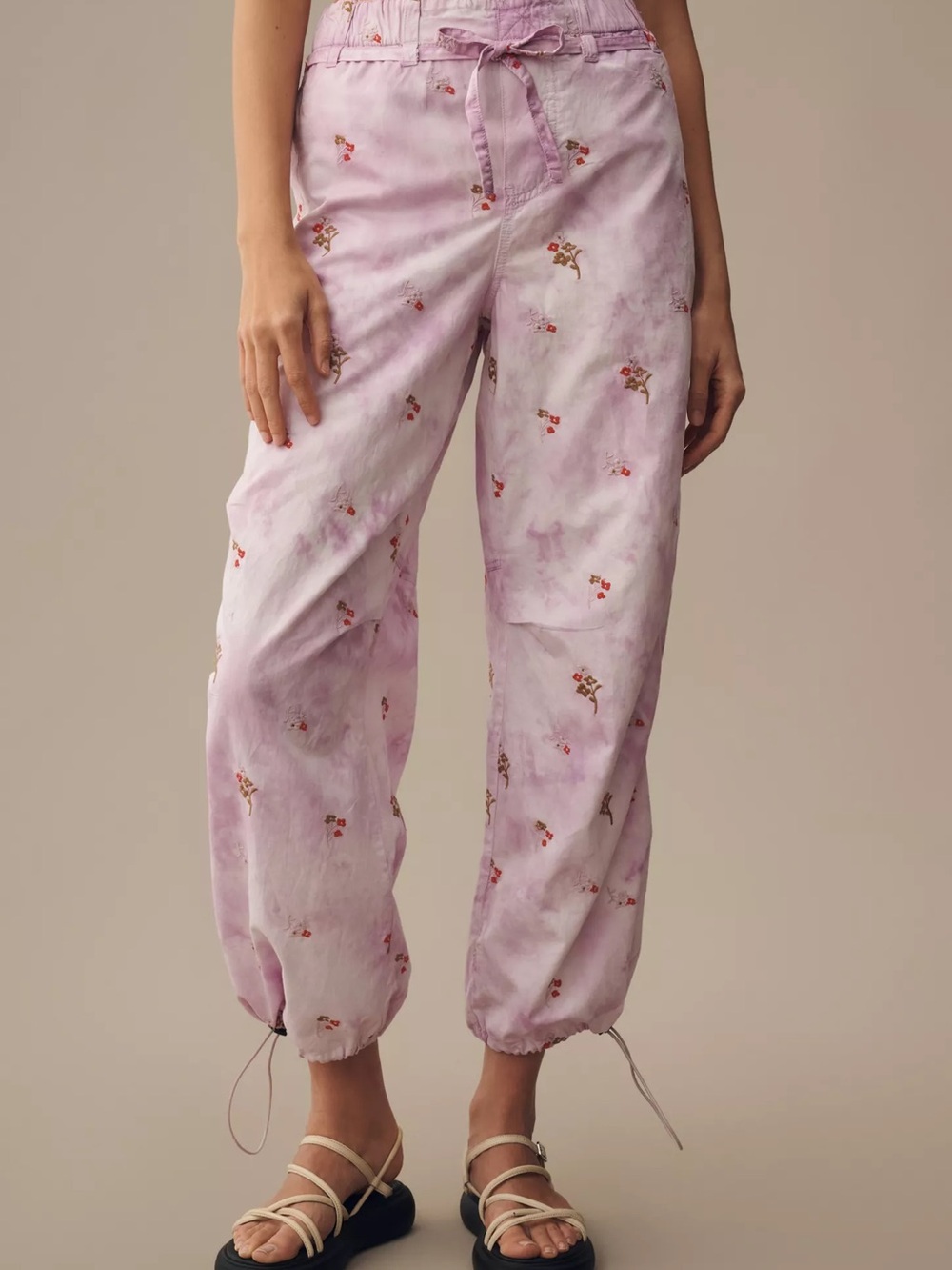 Anthropologie Pilcro Ditsy Tie-Dye Parachute Pants